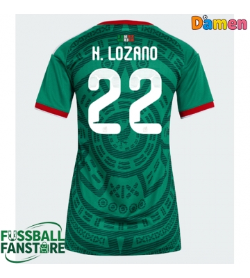 Mexiko Hirving Lozano #22 Replik Heimtrikot Damen WM 2026 Kurzarm